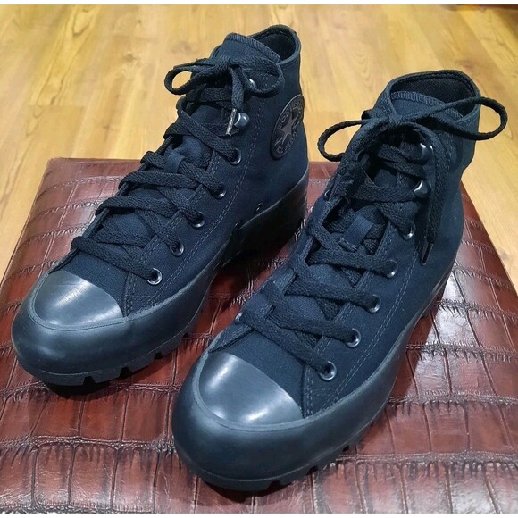 Converse Chuck Taylor All Star Hi Lugged High Black 569891C Shoes Womens Size 8 - Picture 1 of 10